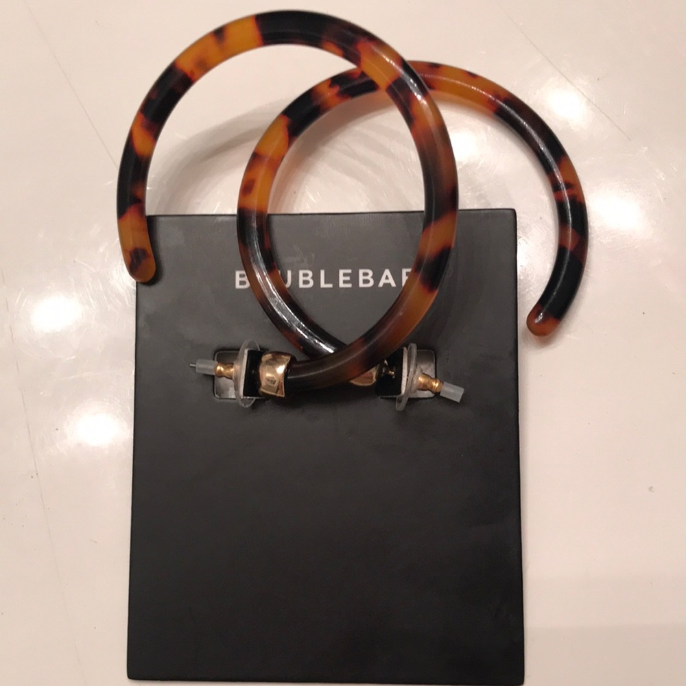 Baublebar Tortoise Shell Resin Hoops - Picture 4 of 4